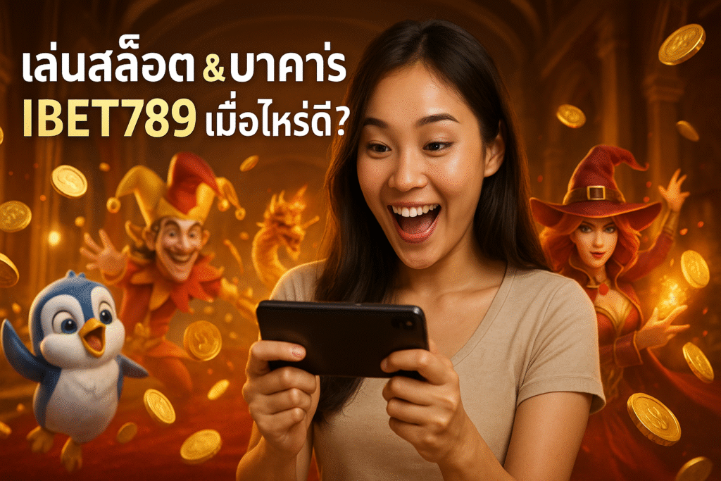 เล่นสล็อต & บาคาร่า IBET789 เมื่อไหร่ดี?