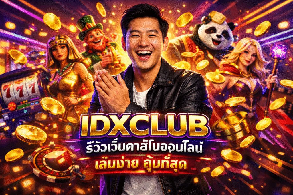 IDXCLUB รีวิวเว็บคาสิโนออนไลน์ เล่นง่าย คุ้มที่สุด
